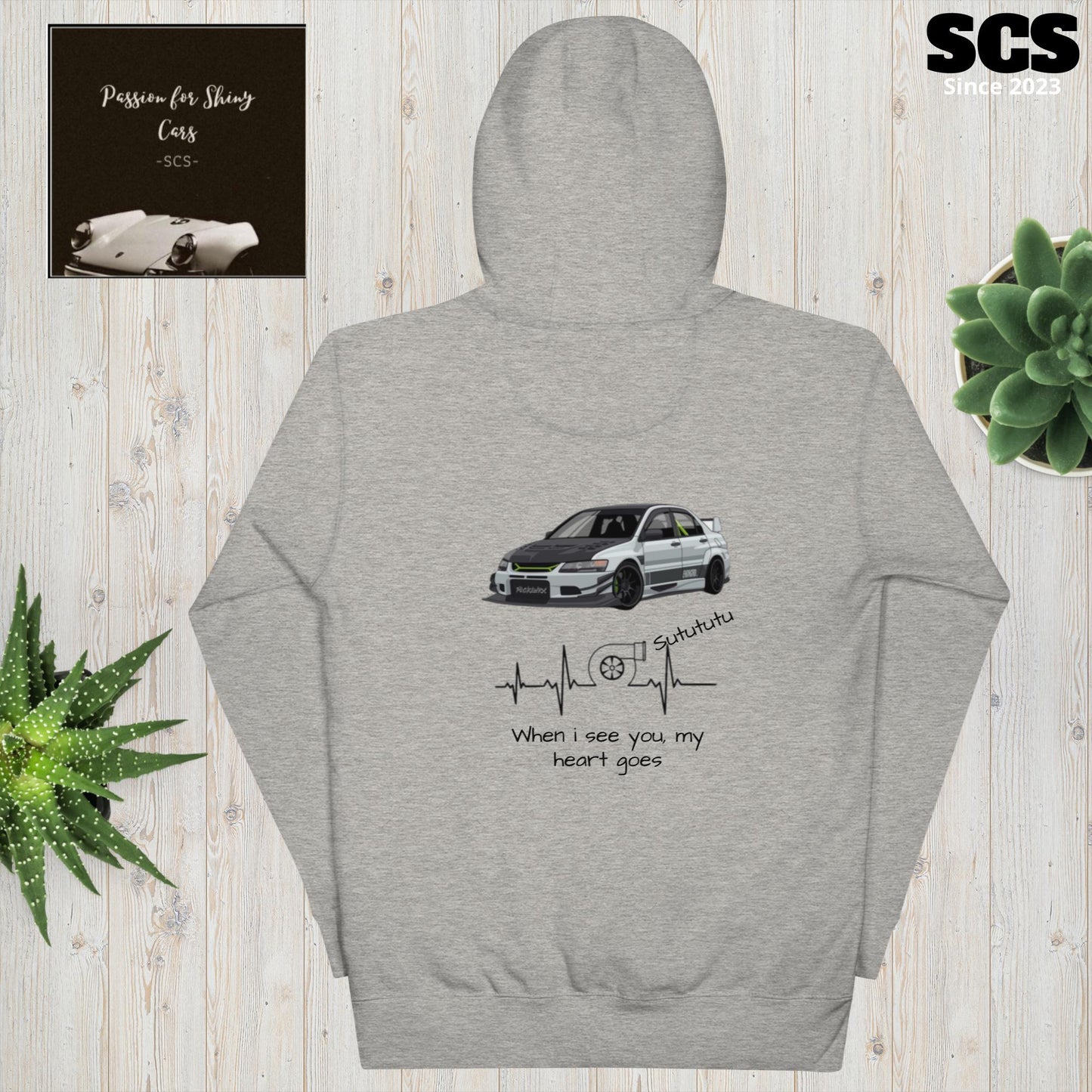 Mitsubishi Evolution 9 - Premium Hoodie (Turbo quote) - Motorista Clothing