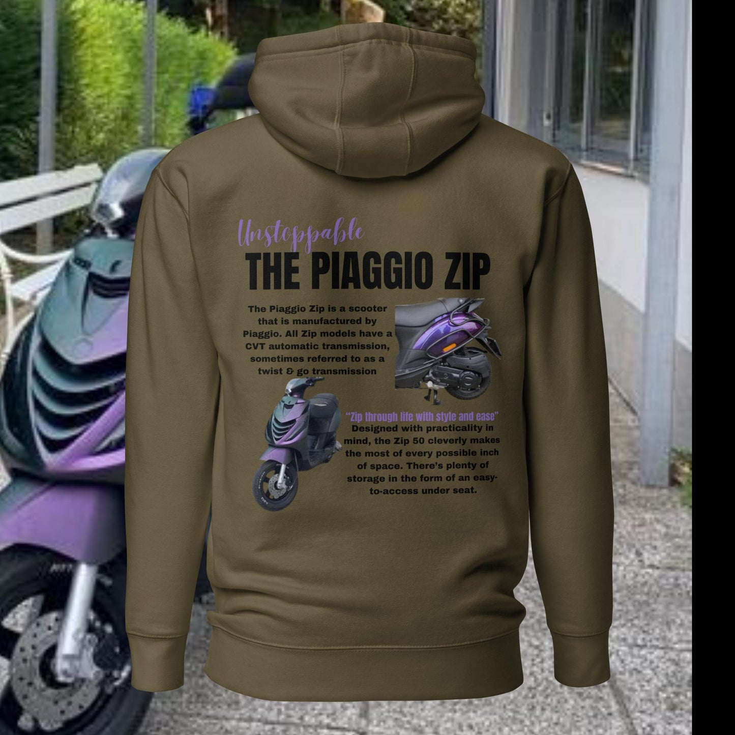 Piaggio Zip - Premium Hoodie