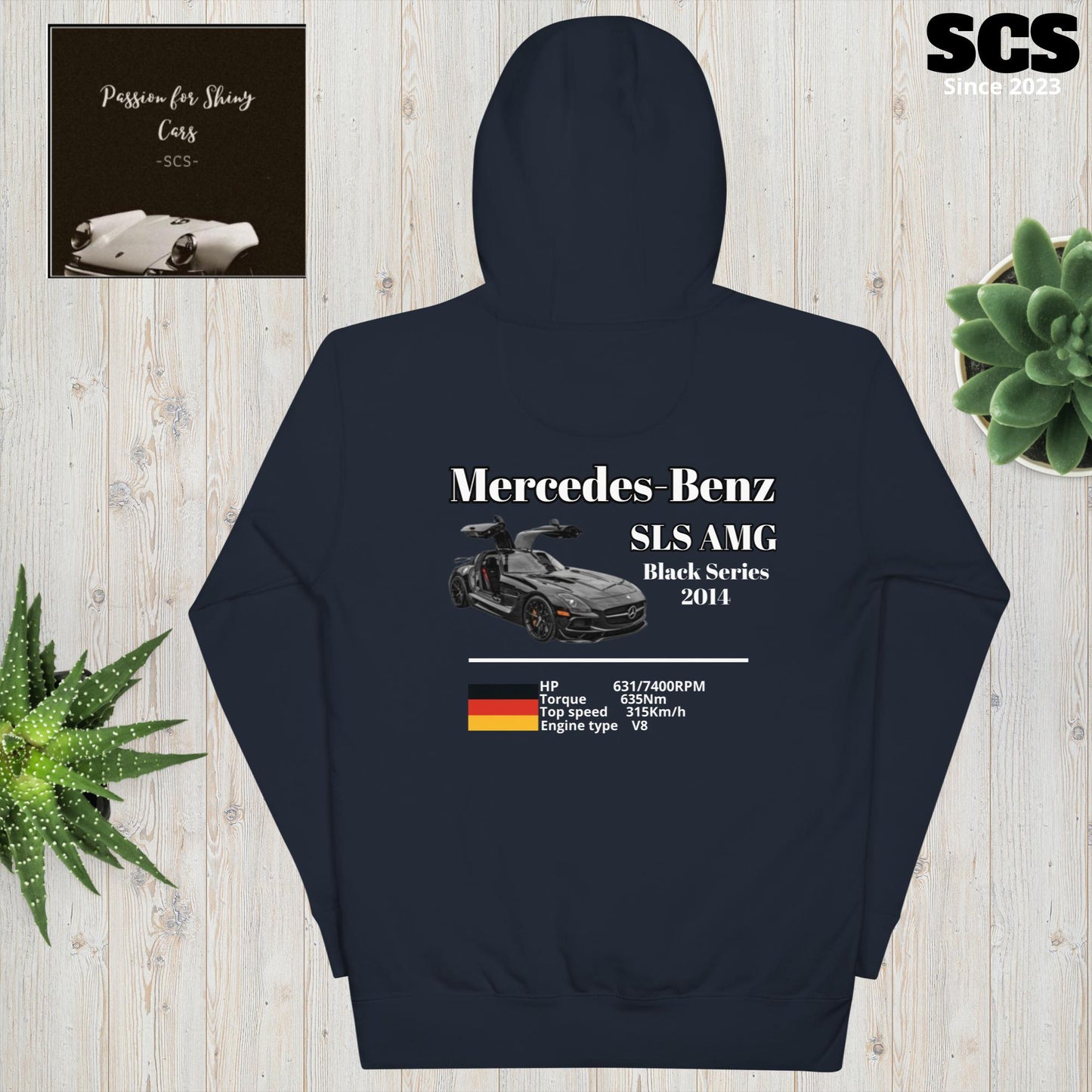Mercedes SLS AMG black series - Premium Hoodie - Motorista Clothing