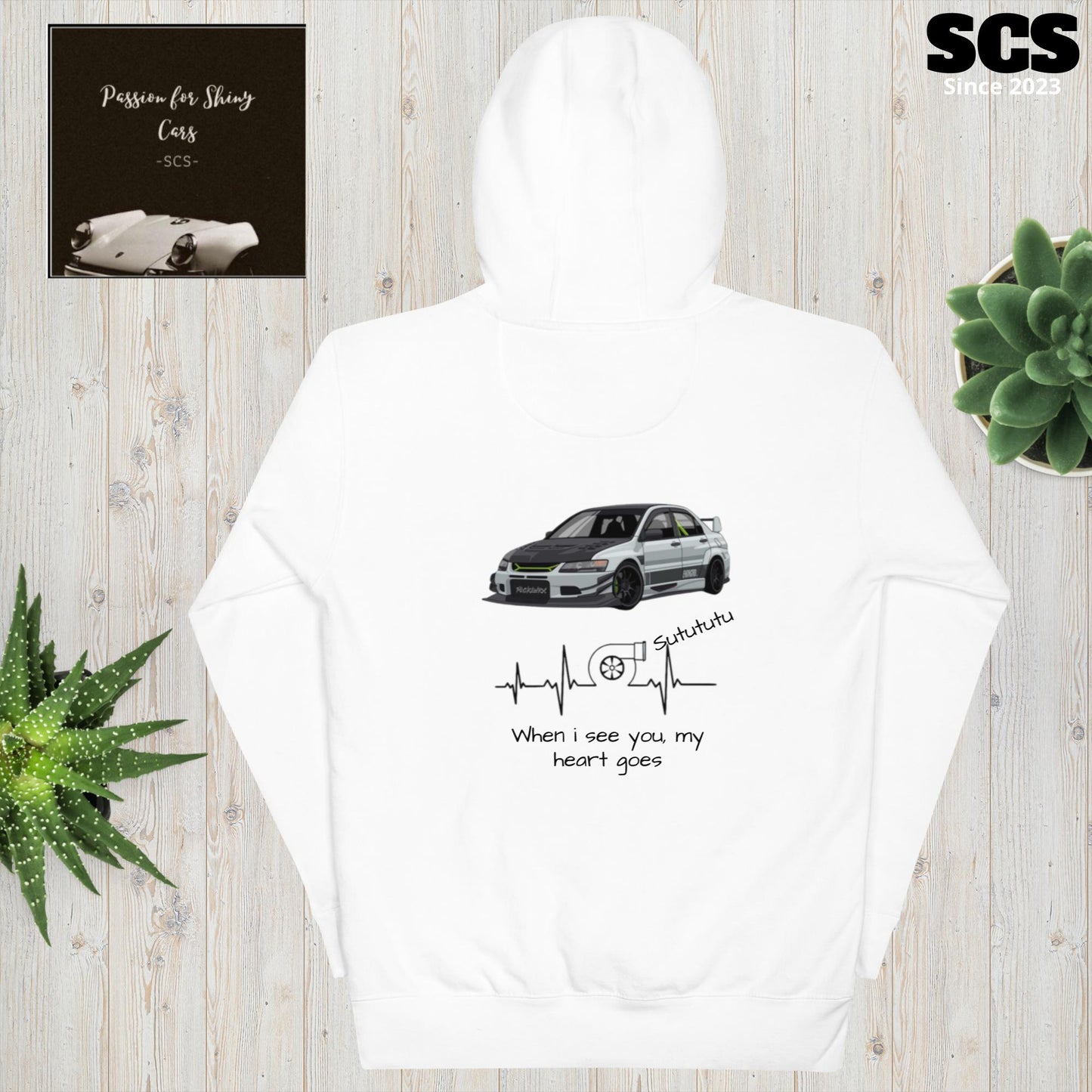 Mitsubishi Evolution 9 - Premium Hoodie (Turbo quote) - Motorista Clothing
