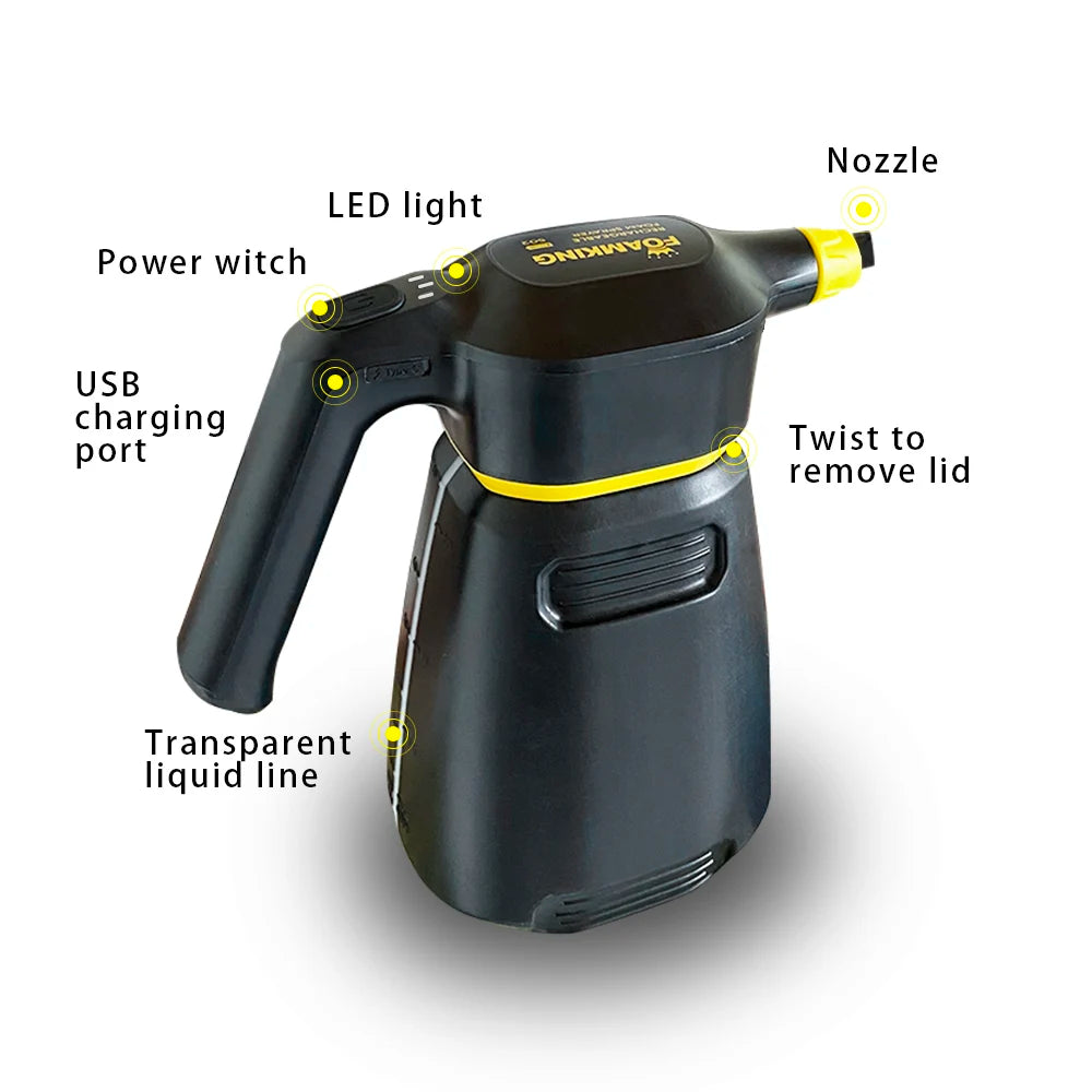 Electric foam sprayer - Motorista Clothing