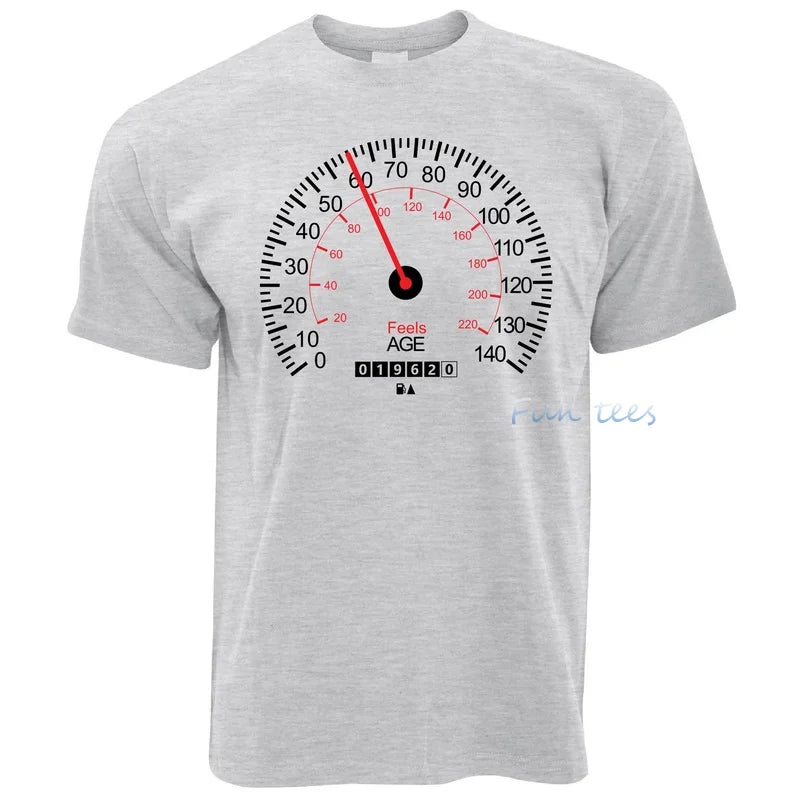 Car speedometer 20th 40th 50th Birthday - T-Shirt - Motorista Clothing