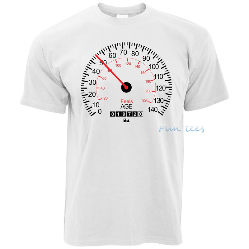 Car speedometer 20th 40th 50th Birthday - T-Shirt - Motorista Clothing