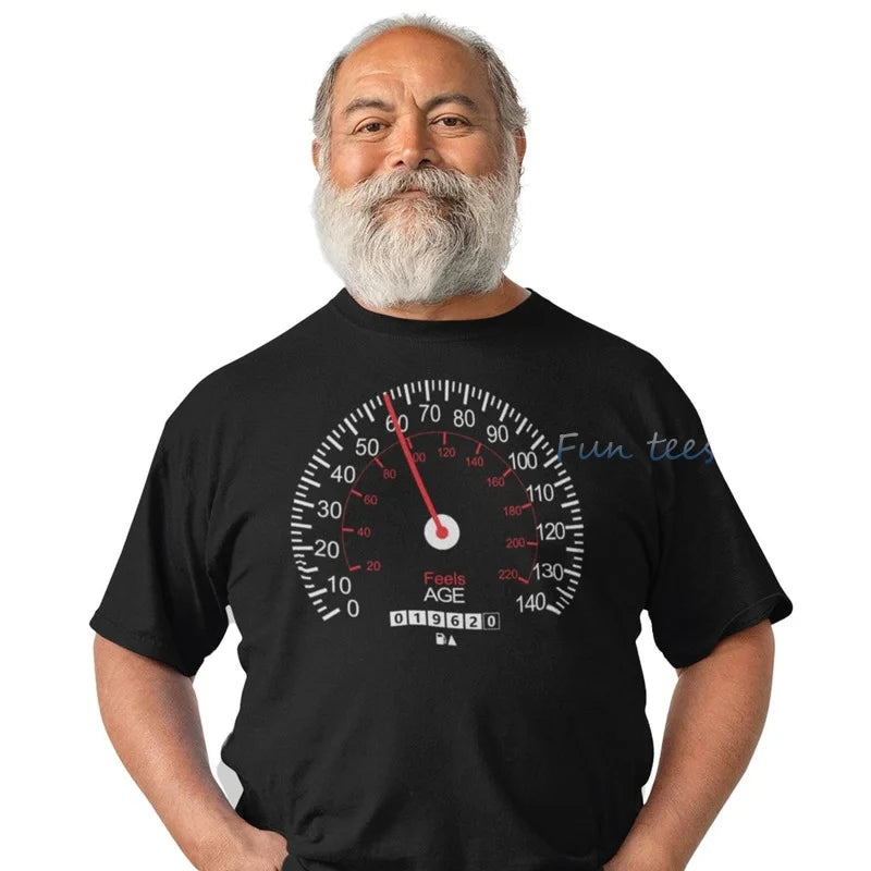 Car speedometer 20th 40th 50th Birthday - T-Shirt - Motorista Clothing