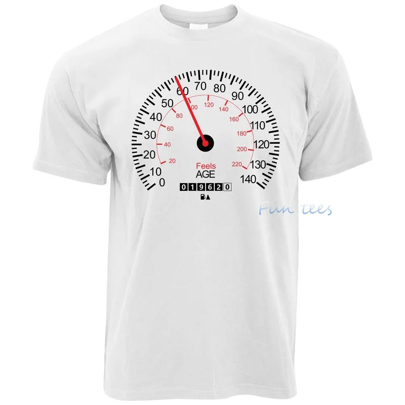 Car speedometer 20th 40th 50th Birthday - T-Shirt - Motorista Clothing