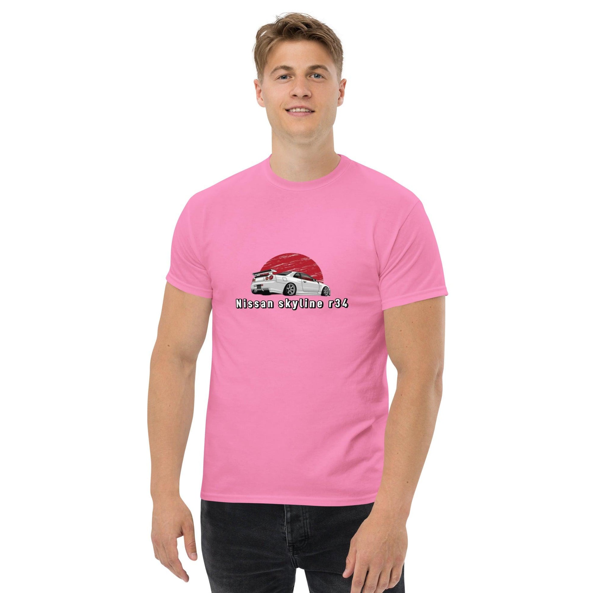 Men's classic nissan skyline r34 tee - Shiny-Cars Slovenia