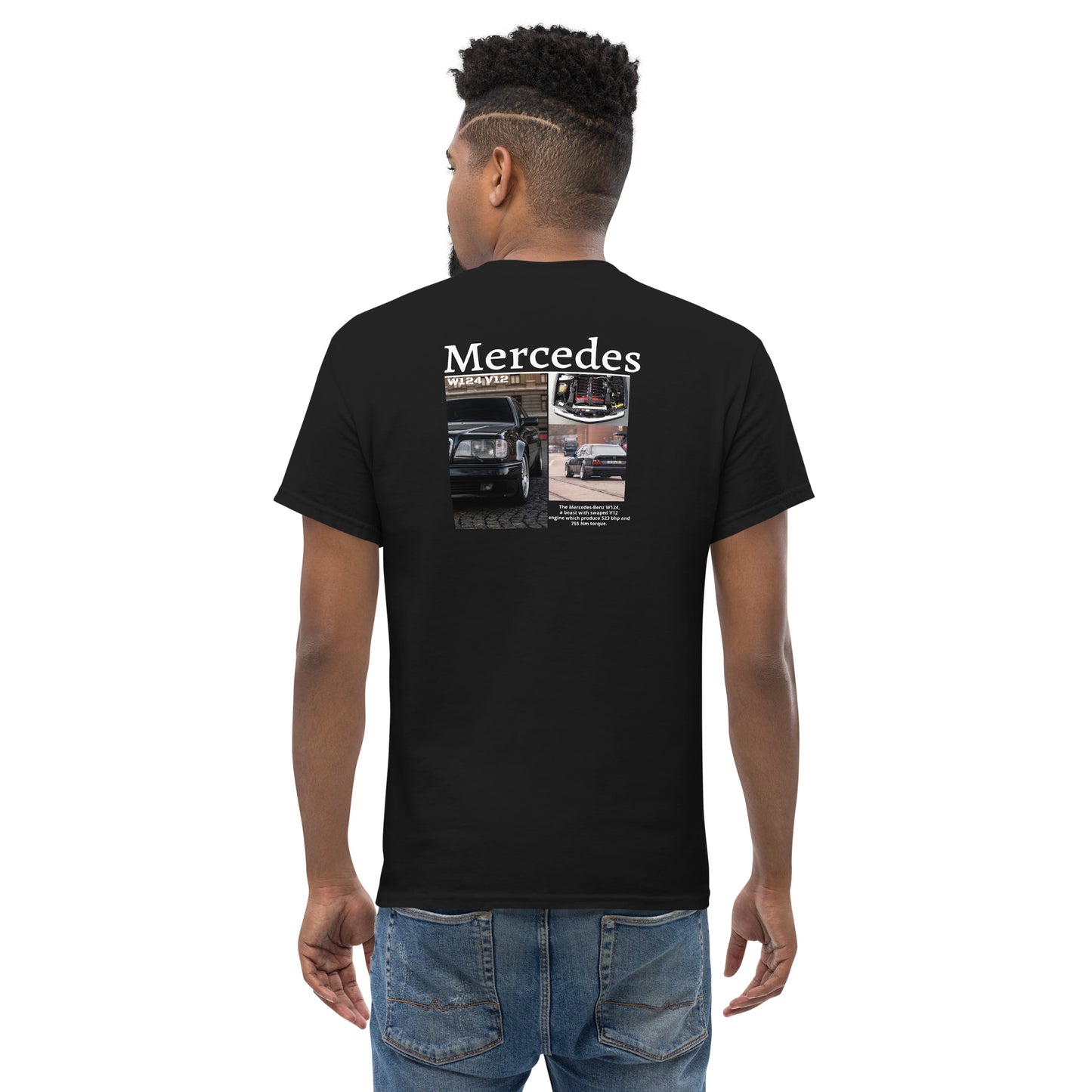 Mercedes W124 V12 classic Men's tee - Motorista Clothing