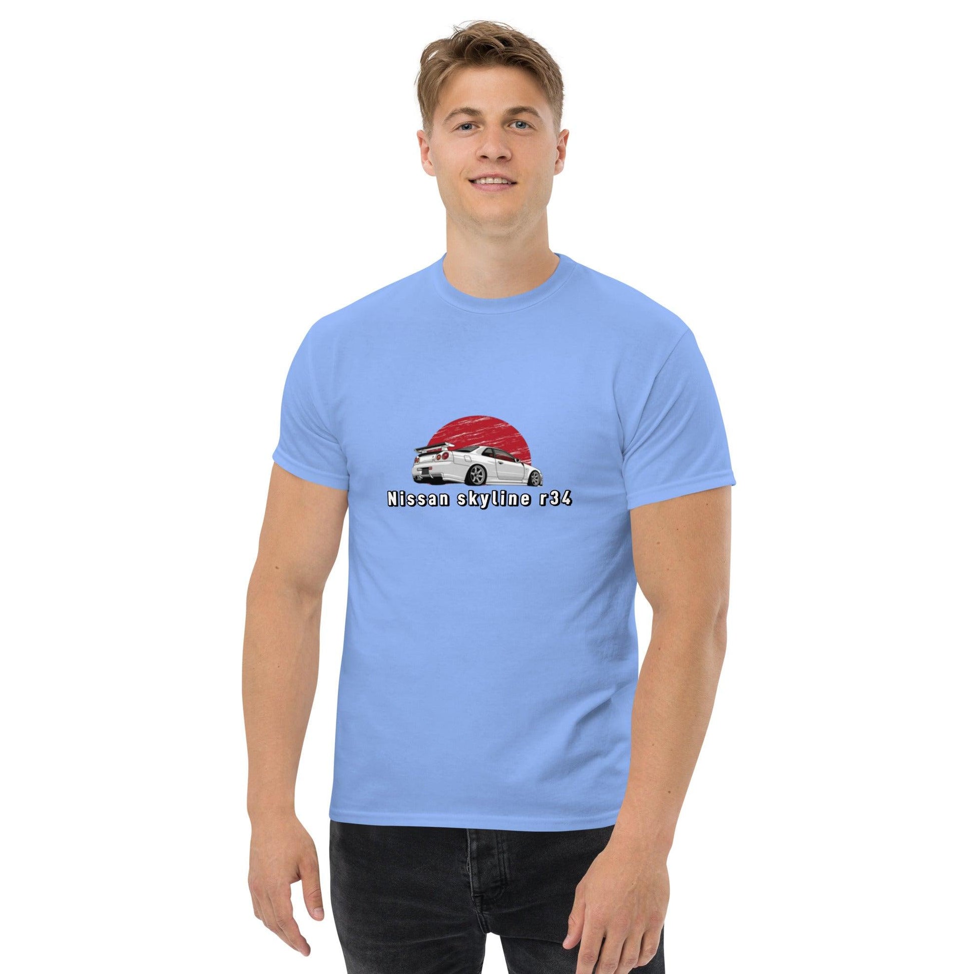 Men's classic nissan skyline r34 tee - Shiny-Cars Slovenia