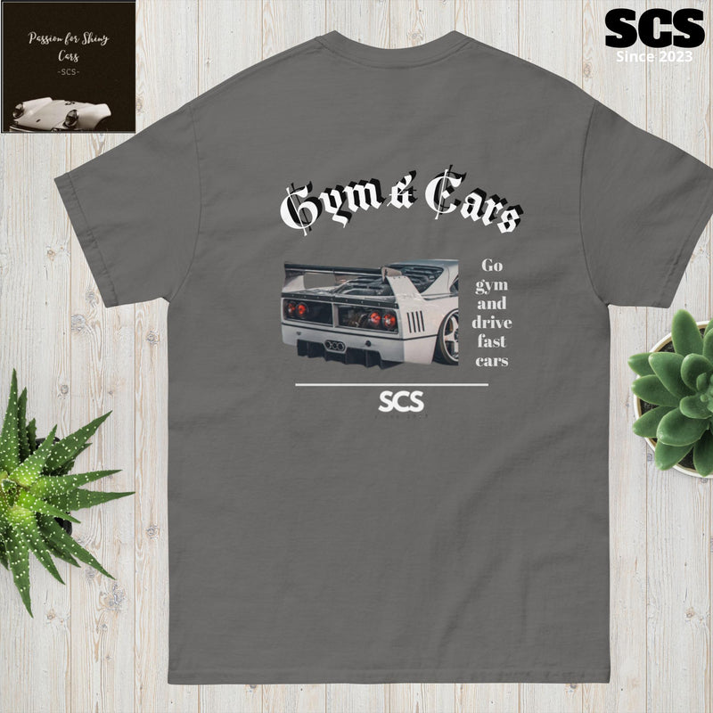 Men's classic Gym & Cars T-shirt - Motorista Clothing