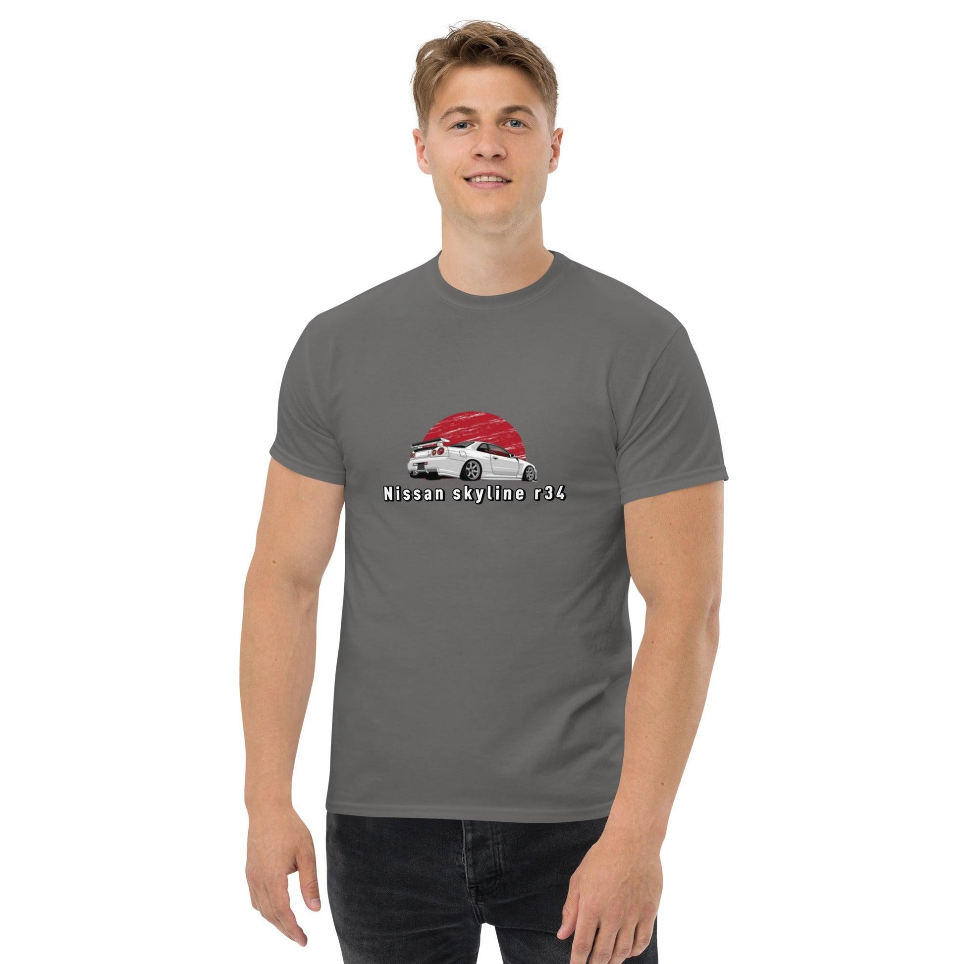 Men's classic nissan skyline r34 tee - Shiny-Cars Slovenia
