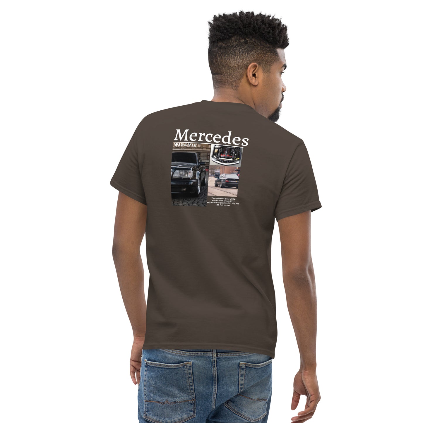 Mercedes W124 V12 classic Men's tee - Motorista Clothing