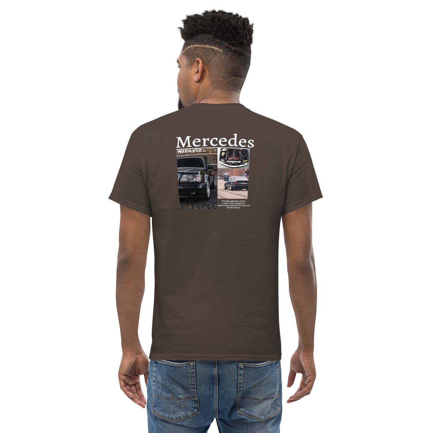 Mercedes W124 V12 classic Men's tee - Motorista Clothing