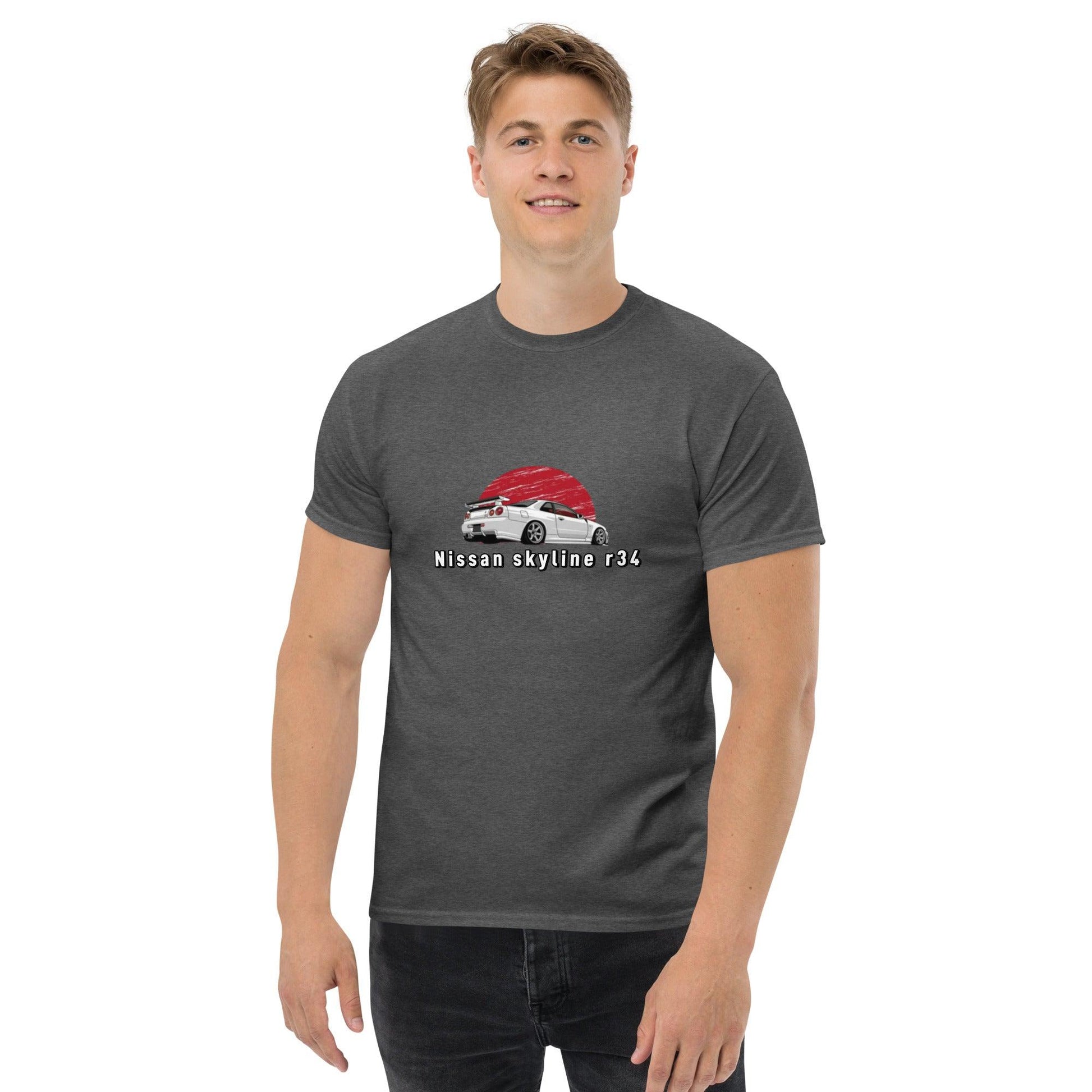 Men's classic nissan skyline r34 tee - Shiny-Cars Slovenia