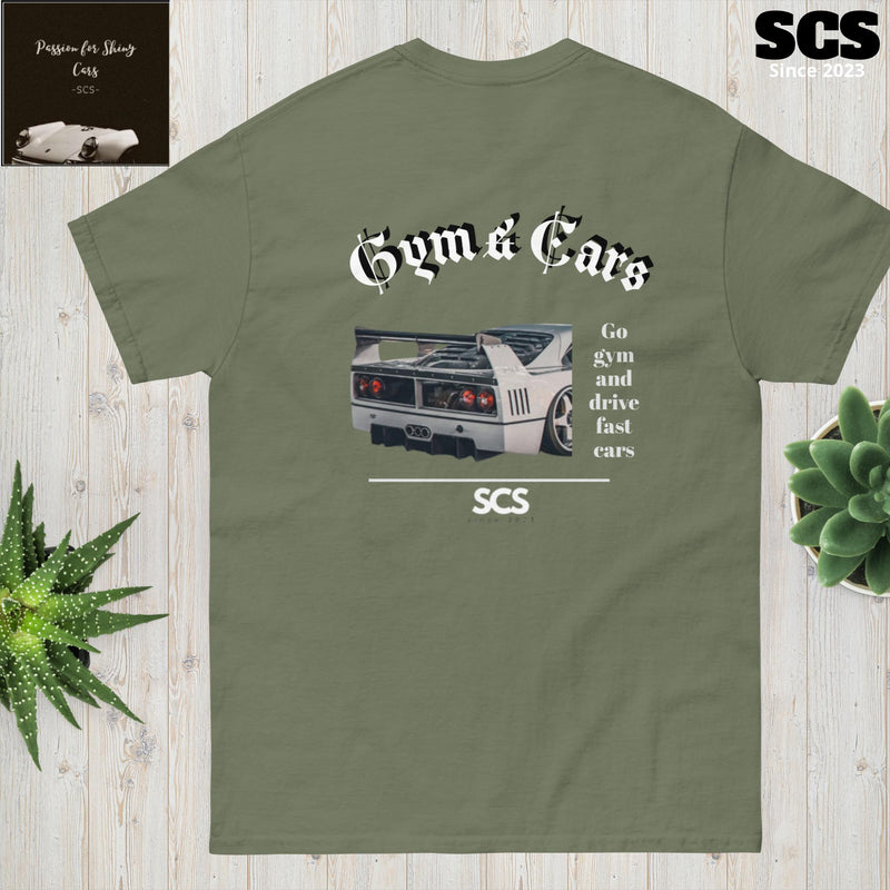 Men's classic Gym & Cars T-shirt - Motorista Clothing