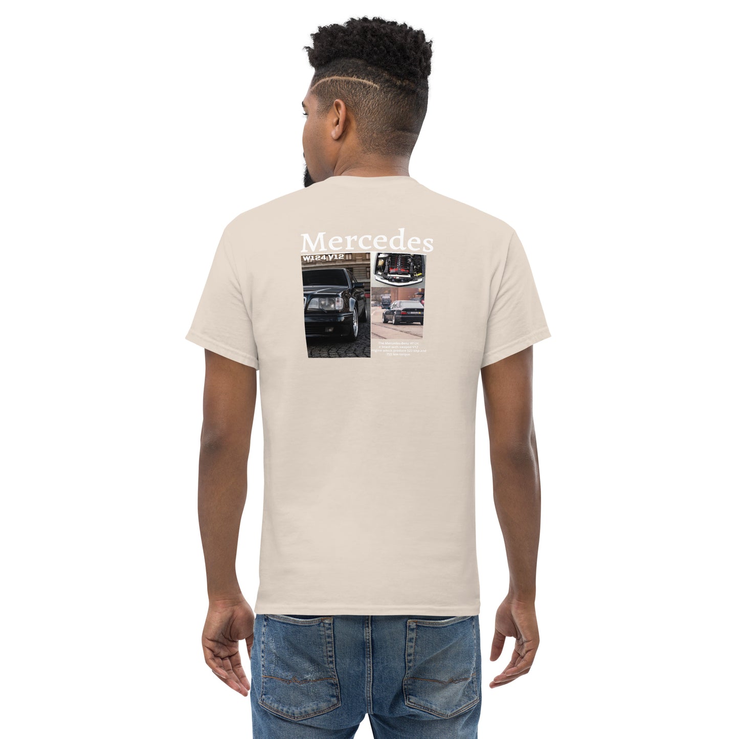 Mercedes W124 V12 classic Men's tee - Motorista Clothing