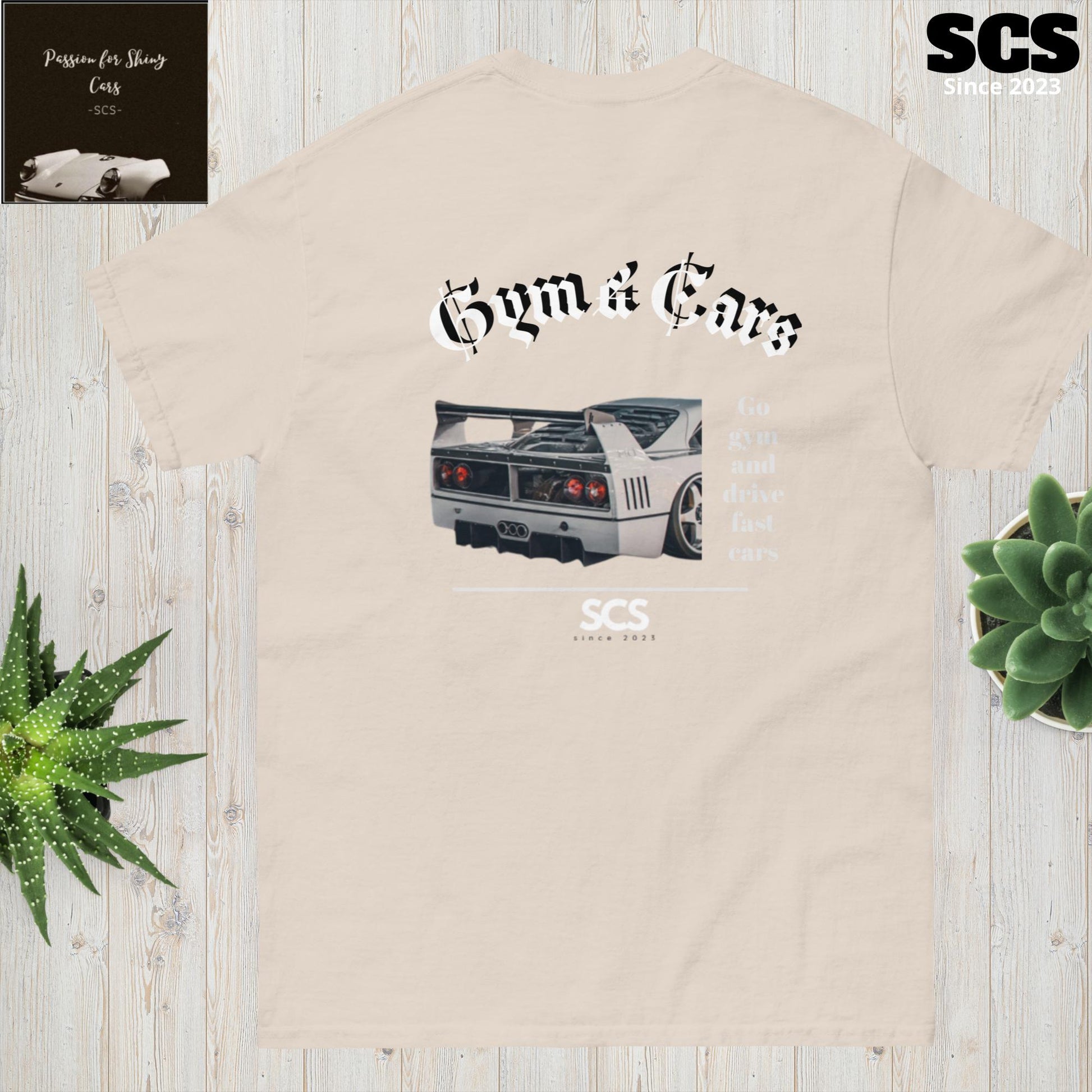 Men's classic Gym & Cars T-shirt - Motorista Clothing