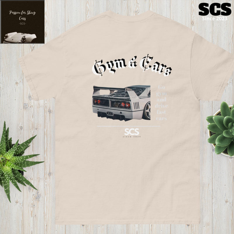 Men's classic Gym & Cars T-shirt - Motorista Clothing