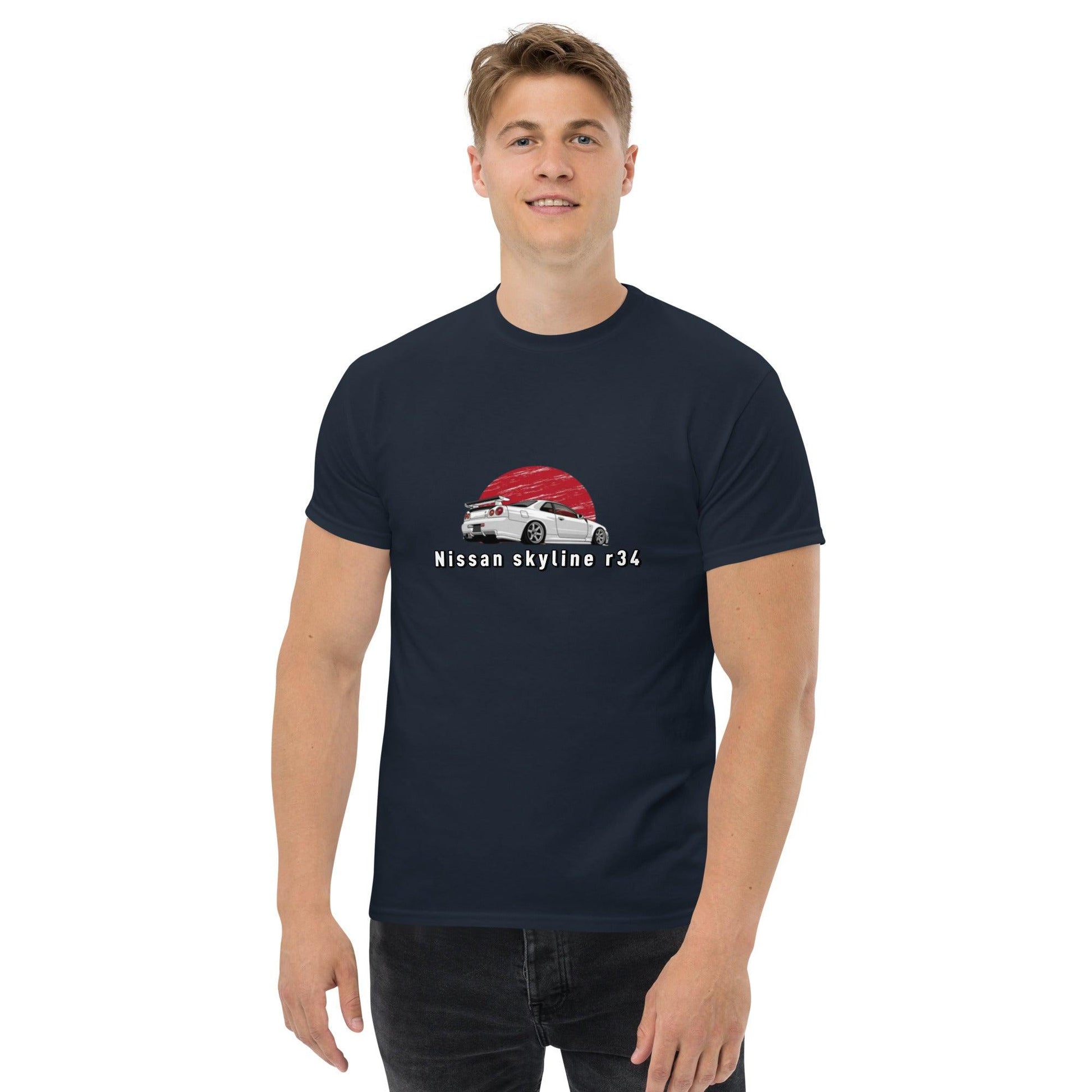 Men's classic nissan skyline r34 tee - Shiny-Cars Slovenia