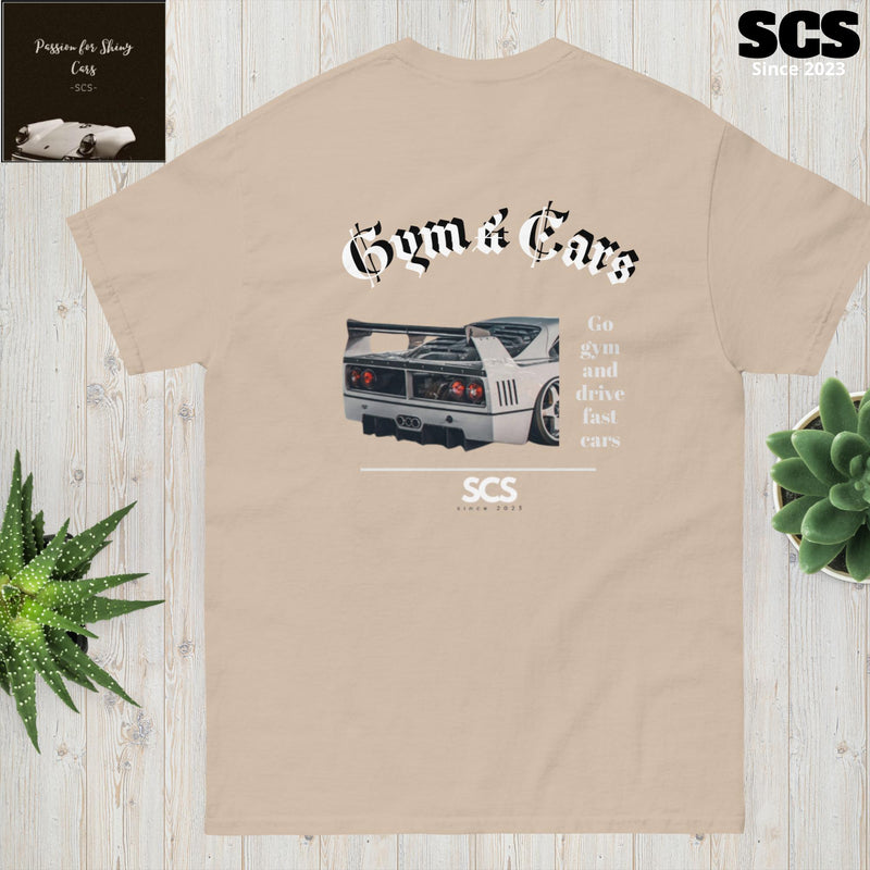 Men's classic Gym & Cars T-shirt - Motorista Clothing