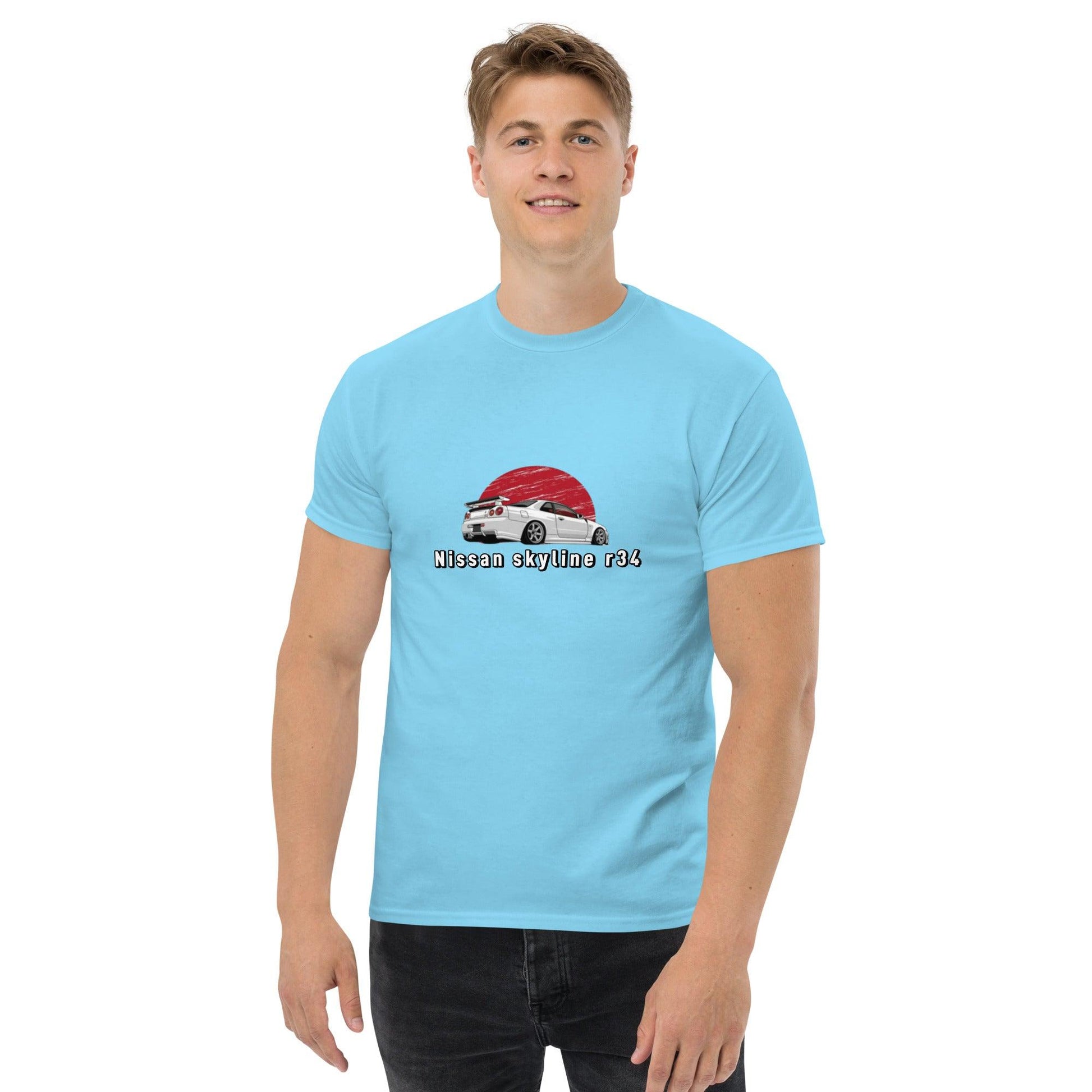 Men's classic nissan skyline r34 tee - Shiny-Cars Slovenia