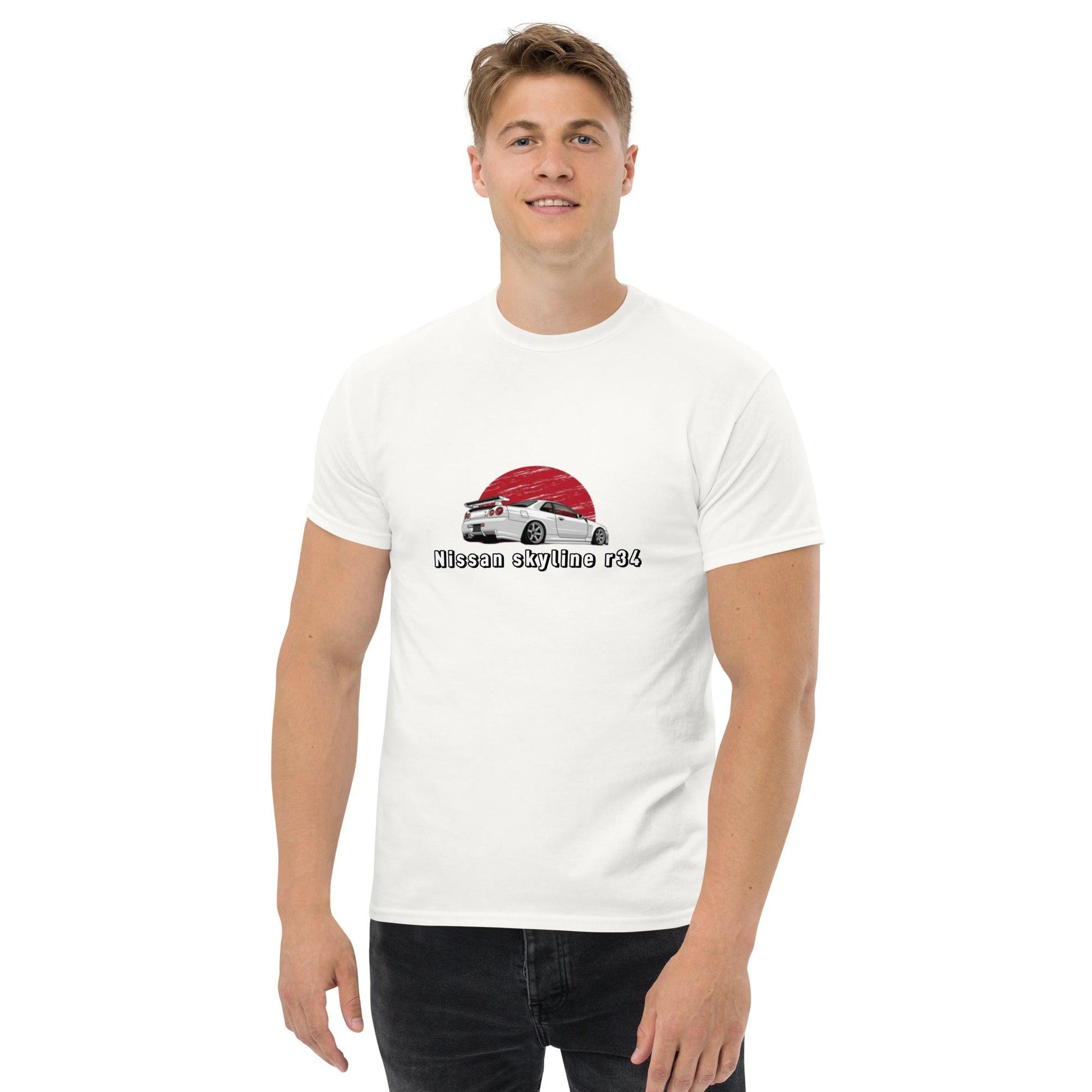 Men's classic nissan skyline r34 tee - Shiny-Cars Slovenia