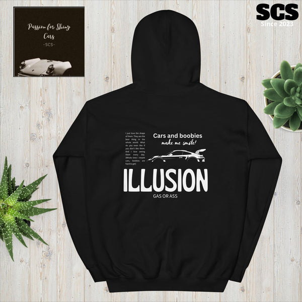 Cars and boobies make me smile - ILLUSION Premium Hoodie (FREE SHIPPING!)