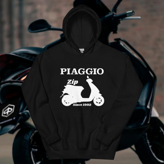 Piaggio Zip Black - Hoodie
