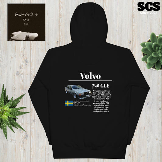 Volvo 740 GLE - Premium Hoodie - Motorista Clothing