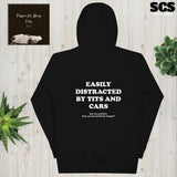 Distracted by tits and cars - Premium Hoodie (FREE shipping)