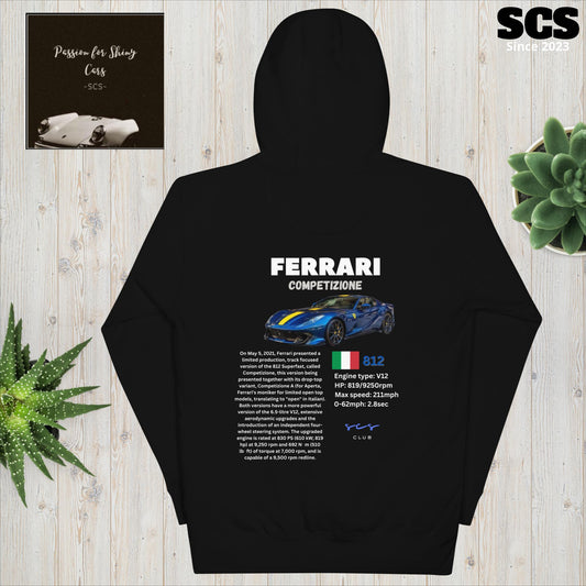 Ferrari 812 Competizione - Premium Hoodie(FREE SHIPPING) - Motorista Clothing