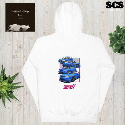 Subaru Sti Generations - Premium Hoodie - Motorista Clothing