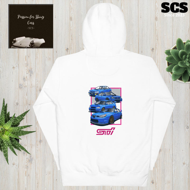 Subaru Sti Generations - Premium Hoodie - Motorista Clothing